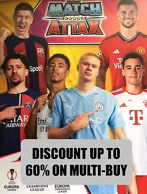 Match Attax 23/24 Blue Crystal Football Cards  *UP TO 60% DISCOUNT* • £0.99