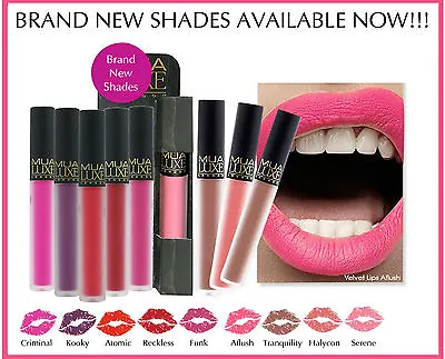 MUA LUXE Velvet Lip Lacquer Matte Lips Velvetine Lipgloss Lime Kooky Crime Funk • £4.99