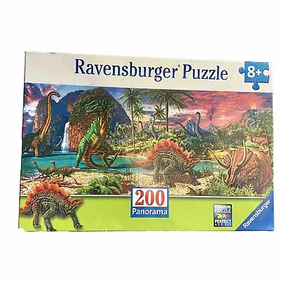 Ravensburger Puzzle 200 Piece Size XXL In The Land Of Dinosaurs Age 8+ NIB • $11.99