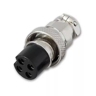 50Panel Mount CB Power Microphone Connector 4 Pin Cobra Midland Radio MIC Plug • $51.99