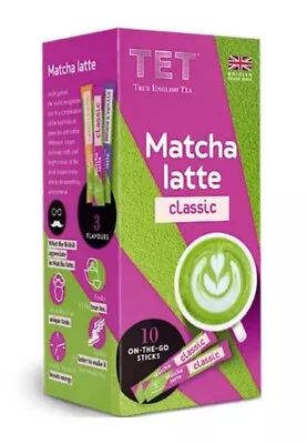 TET Matcha Latte Tea Turmeric & Ginger Classic & Banana Vanilla 10g X 10 Sticks • £4.49