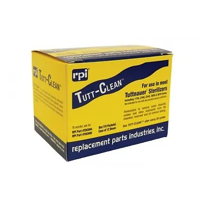 Tutt-Clean All Sterilizers Autoclave Dental/Medica Disinfectant / Cleaner 10/pk  • $39.95