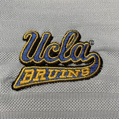 UCLA Bruins Men's Large Polo Long Sleeve Blue Striped Embroidered Logo Under Aro • $55