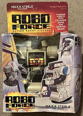 NEW NIB 1984 VINTAGE - Ideal Robo Force Maxx Steele The Leader  ROBOT SUPER RARE • $159.99