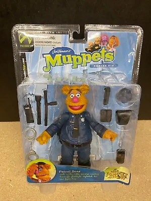PALISADES TOYS-MUPPETS SERIES 6  PATROL BEAR FOZZIE WITH ACCESSORIES New • $39.99
