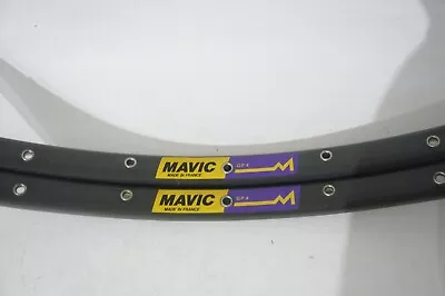 Mavic 1990's GP4 700C 32 Spoke Hole Anodized Gray Tubular  Rims Set • $120