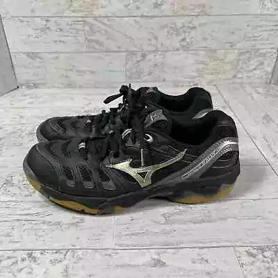 Mizuno New Wave Rally 2 Volleyball Shoes Womens Size 9 Black Gray Athletic Shoes • $22.39