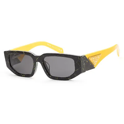 Prada Men's PR-09ZSF-19D5S0 Fashion 55mm Black Yellow Marble Sunglasses • $149.99