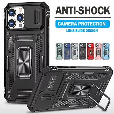 $13.99 • Buy For IPhone 14 13 12 11 Plus/Pro/Max XS SE/8/7 Case Shockproof Rugged Ring Cover