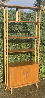 Superb Retro Tall  Ercol  Giraffe Room Divider Bookcase Stand We Deliver • £1875