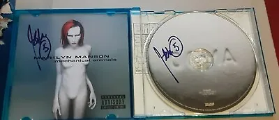 MARILYN MANSON ROCK BAND SIGNED 1998 OMEGA MECHANICAL ANIMALS CD & Booklet COA • $99.99