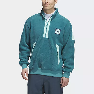 Adidas Men Adicross Padded Fleece Half-Zip Jacket • $102