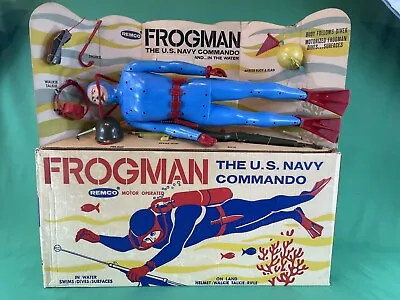 1961 Remco Frogman Motorized US Navy Commando Scuba Diver! A REMCO BIG TOY! • $495