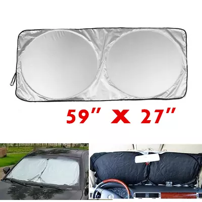 Front Car Auto Window Sun Visor Shade Cover Windshield Sunshade Sun UV Protector • $16.22