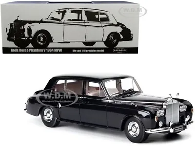 1964 Rolls Royce Phantom V Midnight Blue Met. 1/18 Diecast Model Paragon 98216 • $179.99