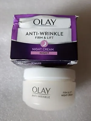 £7.99 • Buy Olay Anti-wrinkle Firm & Lift With Skin Night Cream - 50ml, NEW TATTY BOX