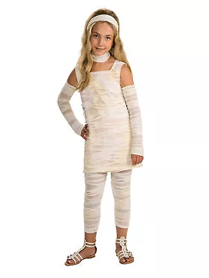 Kids Mummy-Ista Costume Halloween Spooky Horror Corpse Fancy Dress Outfit • £8.19