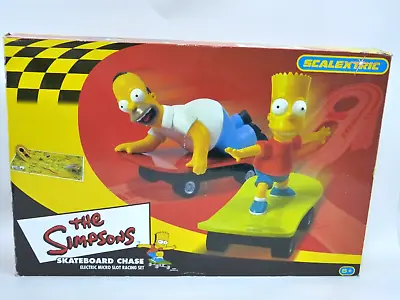£5.95 • Buy Scalextric The Simpsons Skateboard Chase Electric Micro Slot Racing - M3 W255