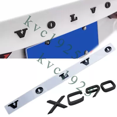 Volvo + XC90 Rear Trunk Lid Letter Logo Badge Nameplate Emblem Sport Gloss Black • $46.99