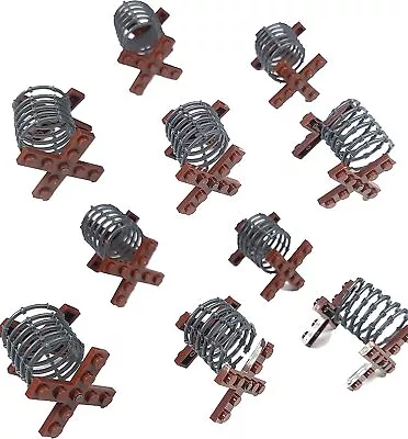 Military Barbed Wire Stand WW2 Building Blocks Toy Bricks Set (10 Pcs) • $14.99