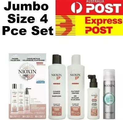 Nioxin 4 Piece Starter Set (300ml Conditioner & Shampoo 100ml Therapy + BONUS) • $69.95