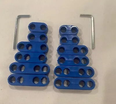 7mm 8mm Blue Spark Plug Wire Separators Looms Dividers Chevy Ford Mopar 2 Set • $6.79