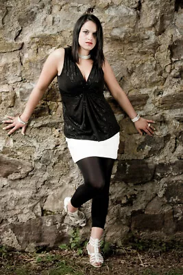 £4.25 • Buy 40 Denier Footless Tights S/M, M/L Black, Chocolate