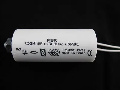 2 X UNIVERSAL RBR 8uf RI008HP CAPACITOR MOTOR RUN LIGHTING 250VAC 50/60HZ  • £6.89