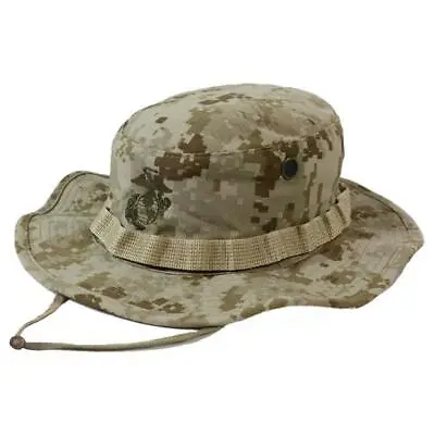 Marine Corps Boonie Hat Usmc Digital Desert Camouflage Medium 7 1/4 Usa Made   • $31.95