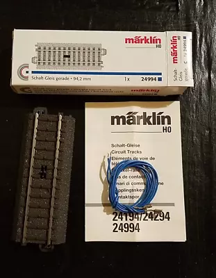 Märklin C Track 24994 Straight Circuit Track Section 94.2mm • $20