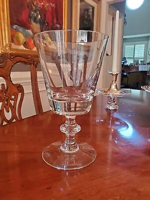 Massive Val St Lambert Crystal State Plain Display Water Goblet Centerpiece • $95
