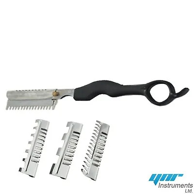 YNR Pro Hair Shaper Thinning Layer Hair Cutting Razor Comb Razor BL +3 Combs • £6.99