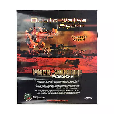 Mechwarrior Dark Age Promo Poster Bag VG • $14