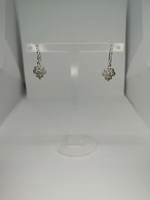 £59.99 • Buy Diamond Sterling Silver Cluster Drop Earrings