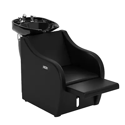 Shampoo Sink For Salon Hair Wash Chair W/Ceramic Bowl Backwash Shampoo Station • $599.99