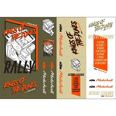 KTM King Of The Dunes Rally Sticker Sheet - 3MH230040000 • $2.64