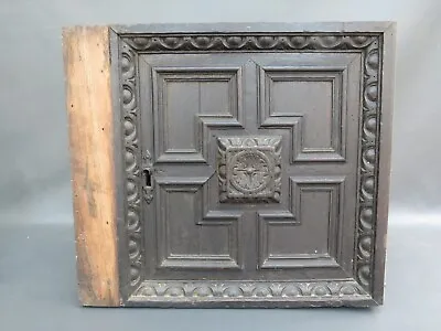 £150 • Buy Antique 16th / 17th Century Wooden Oak Carved Panelled Door With Lock