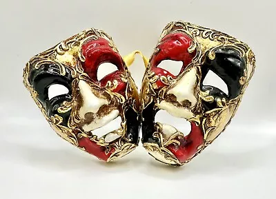 Original VENEZIA Hand-Painted Tragicomic Mask • $49.99