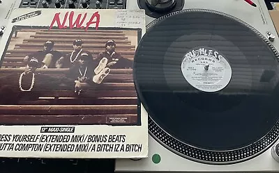 NWA - Express Yourself / Straight Outta Compton Original 1989 Press 12  VG+ • $34.99
