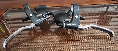 Shimano STX 3x7 Shifters Black Chrome ST-MC30 Special Edition *Freshly Serviced* • $79