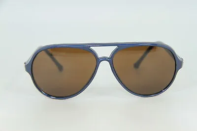 Vintage Vuarnet Sunglasses 374 Blue Metal Mineral Brown PX5000 Lens • $111.20