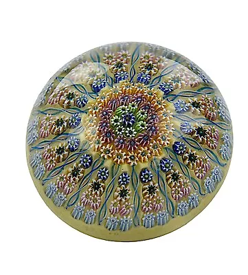 Perthshire Paperweight Millefiori Yellow Base • £7.50