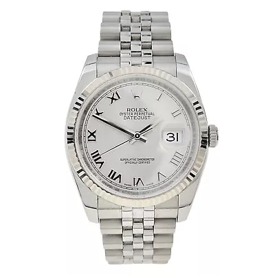 Rolex Datejust Stainless Steel Jubilee 36mm Automatic Men’s Watch 116234 • $6995
