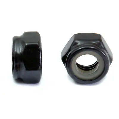 Nylon Insert Lock Nuts Steel W/ Black Oxide - M3 M4 M5 M6 M8 M10 DIN 985 Class 8 • $5.30