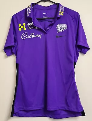 Hobart Hurricanes Nike Size Medium Shirt Purple Ladies Cadbury Hydro Tasmania • $79.95