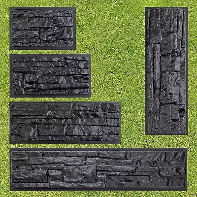 BETONEX 5 Pcs ABS 2mm Plastic Molds For Concrete Plaster Wall Stone Cement Tiles • $55.72