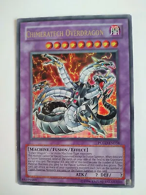 YUGIOH Chimeratech Overdragon POTD-EN034 Ultra Rare Unlimited Light Play • £3.75