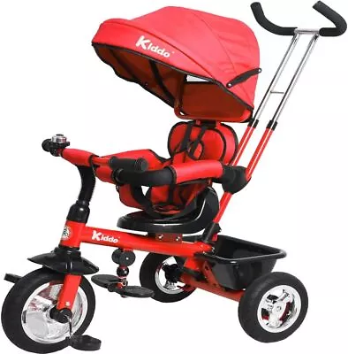 Kiddo Smart 4 In 1 Kids Children Trike Tricycle With Rotating Seat Rear Brake  • £131.95