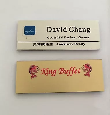 Customized Name Badge / Tag With Magnet 3 X1 1/8  - Full Color Logo • $5.50