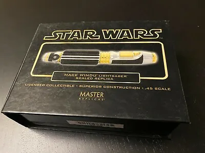 Master Replicas MACE WINDU Aotc Star Wars LIGHTSABER .45 Scale Sw-302 NIB • $179.79